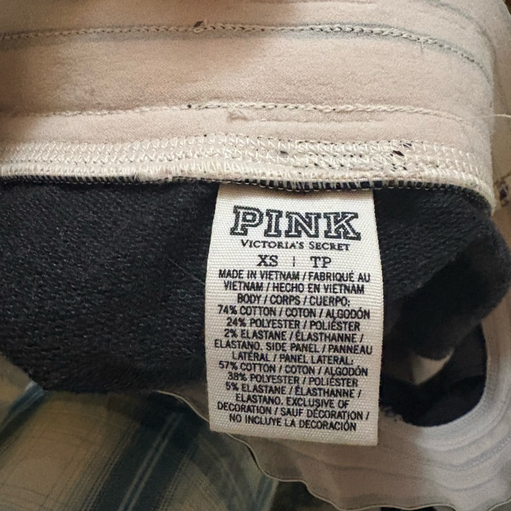 Y2K V/S rare Black & cream PINK joggers - Picture 5 of 6